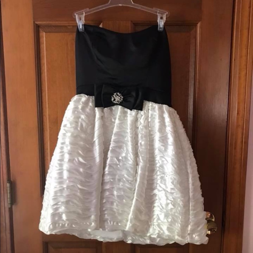 White & Black Dress